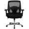Emma and Oliver 24/7 Intensive Use Big & Tall 500 lb. Rated Mesh Executive Swivel Ergonomic Office Chair with Ratchet Back